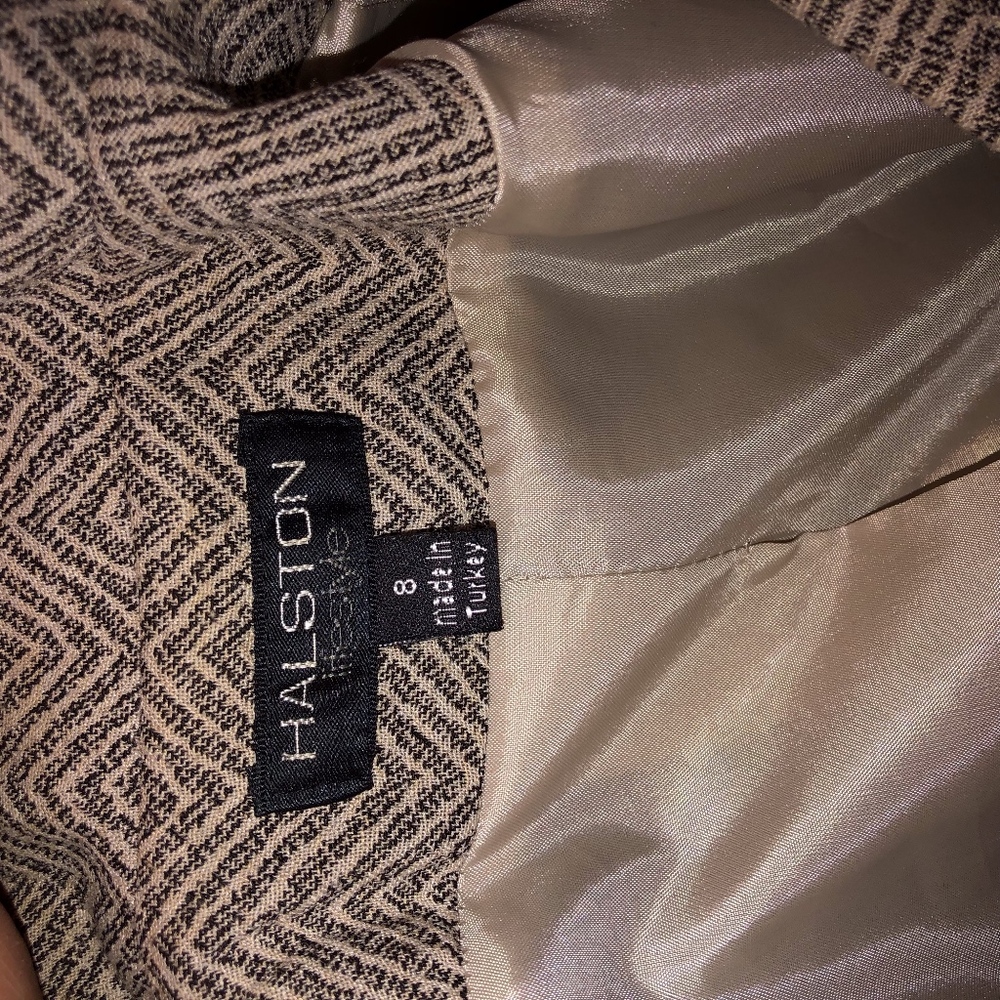 Halston Rayon/Wool Long Lined Jacket/Beautiful - image 2